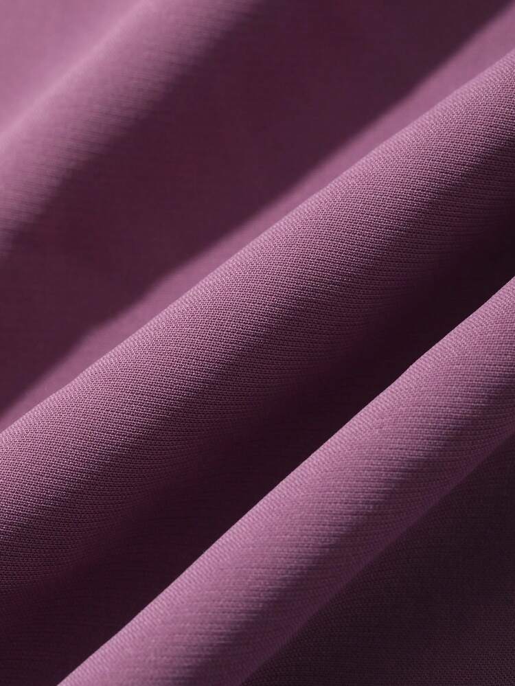 Elegant Ruffle Trim Petal Sleeve Long Dress Loungewear For Women, Summer