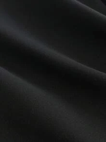 Elamini Áo thun ngắn tay nữ họa tiết chấm bi ngọt ngào, điểm nhấn nơ, thích hợp cho mùa hè. - màu đen - Xem 7