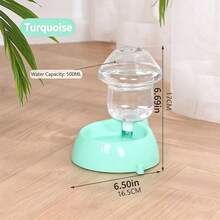 猫碗，双碗自动饮水碗（适用于兔子），猫粮碗，宠物碗，防溢猫专用碗，狗碗 - 500ml - 查看 18