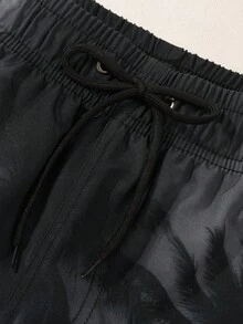 Solantero Quần short đi biển nam in hình cây dừa - Xám - Xem 5