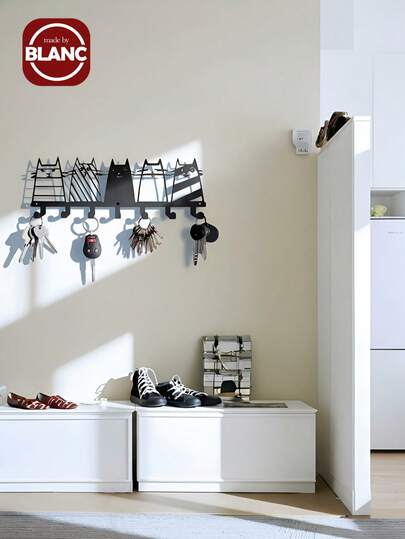 Madebyblanc 1 Móc Treo Áo Khoác Hình Mèo Ngộ Ngợi, Tiết Kiệm Không Gian, Dùng Cho Lối Vào, Treo Áo Khoác, Mũ, Túi, Chìa Khóa, Khăn, Trang Trí Nhà Hiện Đại, Phòng Khách, Phòng Ngủ, Nghệ Thuật Trang Trí Tường