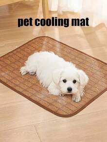 PETSIN 1 Tấm thảm đá lạnh cho thú cưng, thảm làm mát cho chó, thảm dệt làm mát mùa hè, giường làm mát cho mèo, đồ dùng cho thú cưng - Nhiều màu - Xem 1