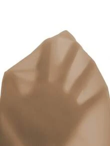 SHEIN Vacaura 男童格子印花拼接领1/4拉链POLO衫，适合休闲和通勤穿着 - 卡其色 - 查看 6