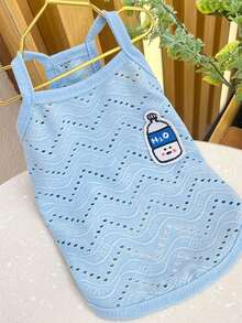 PETSIN 1 pièce Gilet de transport pour animaux de compagnie chiens et chats, vêtement respirant à 2 pattes pour petites et moyennes races, printemps été - Multicolore - Voir 28