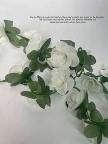 1/3/5件装人造玫瑰藤蔓花环，婚礼场地装饰，家居卧室客厅浴室墙面悬挂装饰，户外花园学校生日派对。 - 彩色 - 查看 6