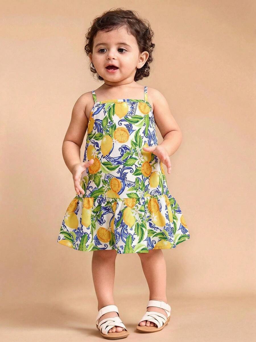 Travachic KIDS Đầm không tay họa tiết hoa nhí cho bé gái - Nhiều màu - Xem 1