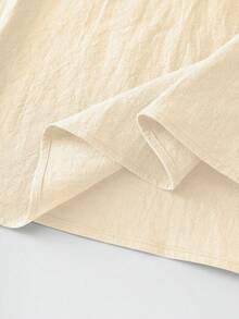 Louniche 2026 Spring And Summer New Arrival - Apricot Cotton Standard-Size Maxi Dress, Ideal For Casual Wear, Outings, Beach Vacations, And Daily Use, Versatile For All Occasions - Khaki - View 7