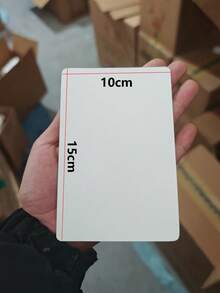 20张小尺寸水彩纸，300克水彩卡片 - 10x10厘米（4x4英寸）/ 10x15厘米（4x6英寸）/ 12x12厘米（4.72x4.72英寸）/ 圆形12x12厘米（4.72x4.72英寸），空白卡片，适用于水彩画、邀请函和手工制作 - 无酸厚纸 - 白色 - 查看 6