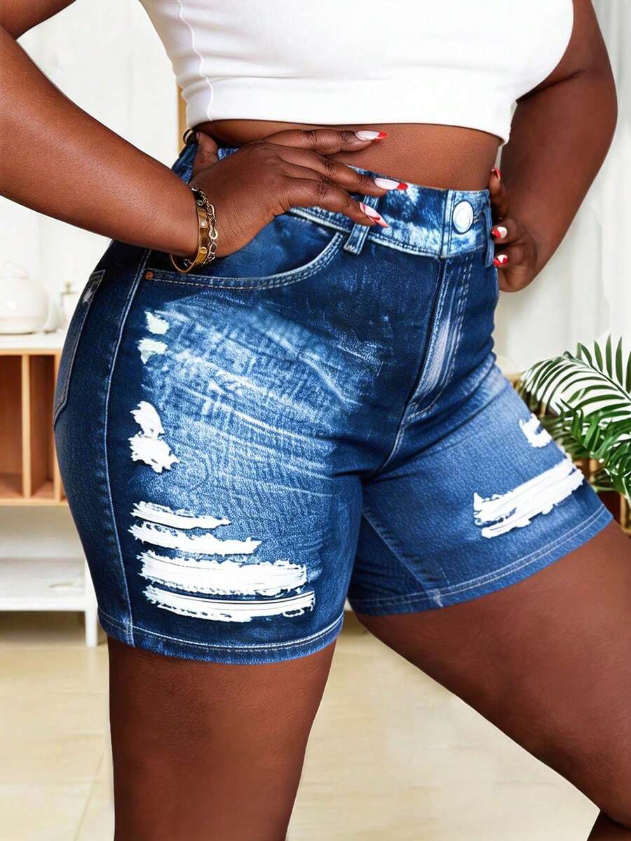 EMERY ROSE Women's Casual Street Style Shorts - Black - View 1