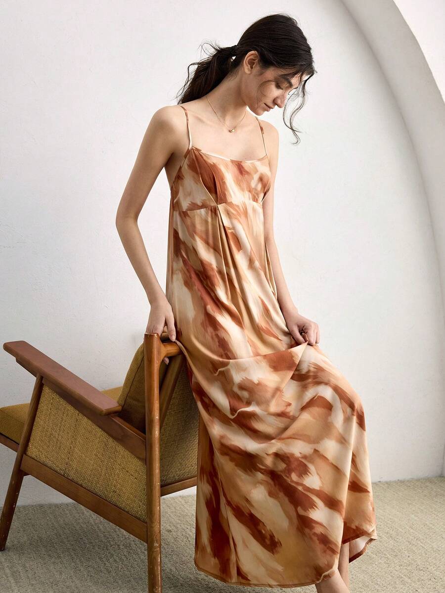 Ocili Women's All-Over Print Backless Elegant Camisole Dress - Multicolor - View 1