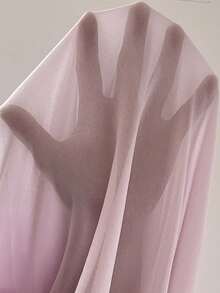 SHEIN 孕妇印花褶皱优雅派对连衣裙 - 淺粉色 - 查看 7