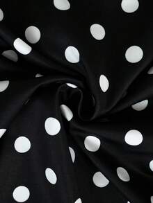 SHEIN LUNE Pantalones cortos cargo de talle alto con pliegue y bolsillos, control de abdomen y levantamiento de glúteos, talla grande - Blanco y Negro - Ver 6