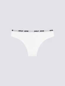 Loungeista 4pcs Women Elastic Letter Waistband Comfort T-String Briefs - Multicolor - View 4