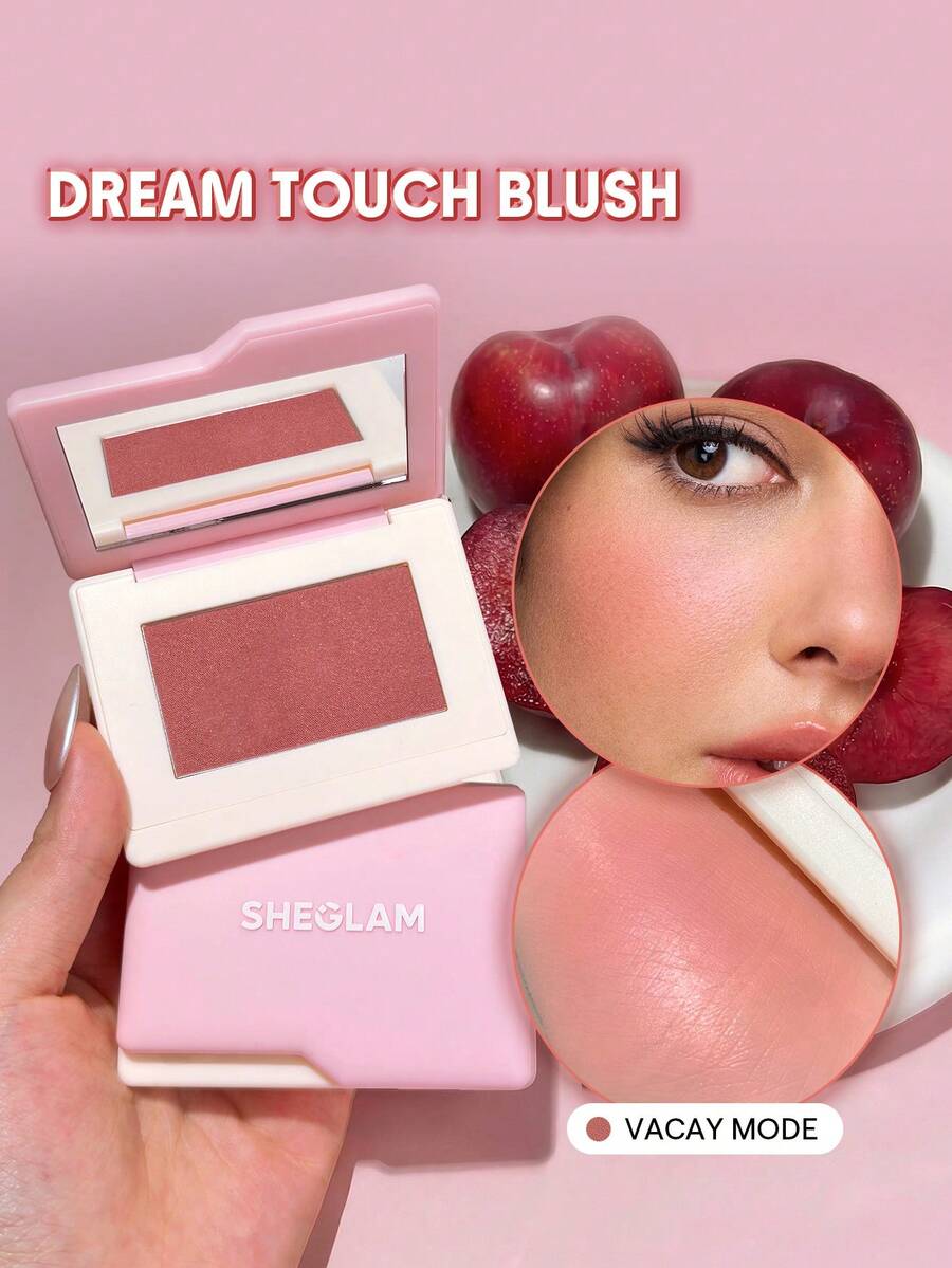 SHEGLAM Dream Touch 腮紅-Vacay Mode 粉狀腮紅 品牌 美容 化妝 化妝品 適合女性與女孩 完美搭配夏季春季 Y2K 時尚 流行 生日 母親節禮物 假期 派對準備就緒 最佳顏色 - 110 Vacay Mode - 查看 1