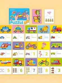 MINKOJA Bộ ghép hình tự lắp ráp 16 mảnh, Đồ chơi ghép hình Montessori, Trò chơi giáo dục sớm thông minh cho trẻ em, Giáo dục sớm vui nhộn, Đơn giản và dễ chơi, Quà tặng ghép hình, Dụng cụ dạy học, Đồ chơi giáo dục sớm cho bé, Đồ dùng lớp học, Đồ dùng học sinh, Văn phòng phẩm, Đồ dùng học tập, Quà tặng tựu trường, Quà sinh nhật cho trẻ em - Nhiều màu - Xem 4