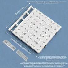 1 pieza Divisores ajustables para estantes de armario - Organizador expandible para armario, baño, almacenamiento de cocina - Instalación sin taladrar, fácil con almohadillas de viscosa incluidas - Sistema de partición versátil Artículos de cocina Accesorios de cocina Herramientas de cocina - Multicolor - Ver 6