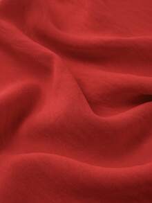 Franclia Blouse d'été à épaules dénudées avec volants et taille resserrée - Rouge - Voir 3