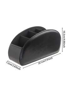 Five-Compartment Remote Control Storage Box - Suitable For TV/DVR/Cable TV Set-Top Box, Space-Saving, Suitable For Living Room, Home Office, Bedroom - Suitable For Remote Controls - Can Also Be Used As A Desktop Storage Box To Store Glasses, Pens, Media Players And Remote Controls, Classic Design, Sturdy Structure, Ideal For Office Use. - Multicolor - View 6