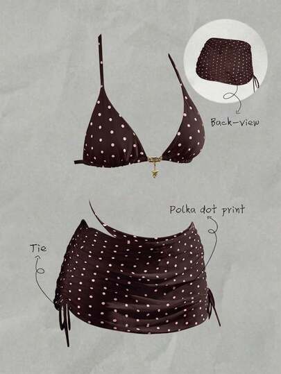 Elavelle Áo khoác ngoài bikini nữ in họa tiết ngẫu nhiên, có dây rút và xếp ly, thích hợp cho mùa xuân/hè.