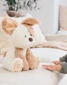 Spin Master Brown And Cream Puppy Plush Doll With Bow Ears, Soft Stuffed Dog Plush Figure With Cute Design, Decorative Plush Toy For Room Display Or Gift Idea - Multicolor - View 5