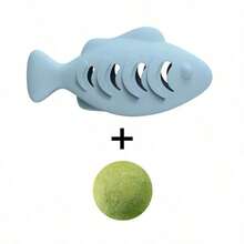 1pc/Beloved Little Pet Cat, Dog Toy Silicone Fish Cub, Self Fun Teasing Cat Stick, Fish Bite Fun Cat Utensils, Pet Toys, Pet Supplies - Multicolor - View 17