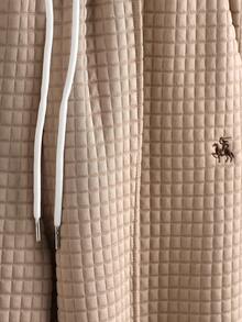 Core Aspect Bộ áo polo ngắn tay và quần short nam kiểu dáng thường ngày, chất liệu vải dệt kim móc, bộ áo polo nam thường ngày, bộ áo polo nam thêu, bộ 2 món thường ngày. Cũng là món quà lý tưởng dành cho chồng, bạn trai hoặc bạn bè. - Màu Khaki - Xem 5