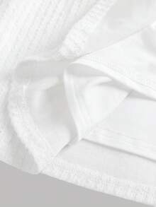 Girlism Đầm chữ A ôm sát, dây mảnh, màu trắng trơn, chất liệu dệt kim, kiểu dáng thanh lịch, dành cho bé gái tuổi teen, thích hợp cho ngày Valentine, tiệc tùng, đi chơi, hoặc mặc đi học. - trắng - Xem 5
