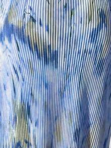 Celisse Spring And Summer Casual Pleated Elastic Waist Fish Tail Hem Long Skirt With Random Prints Maxi Women Fall Cloth For Women - Blue - View 3