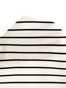EMERY ROSE Plus Size 2pcs Set Casual Striped Print Outfit, Suitable For Summer - Multicolor - View 7