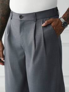 HUEFORM Pantaloni casual grigi da uomo con vestibilità morbida e lunghezza 3/4 - Grigio Scuro - Visualizzare 4