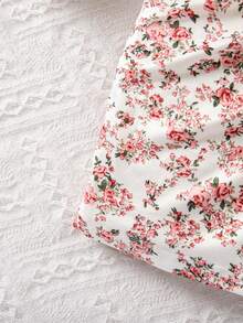 Emery Rose Kids Emery Rose Kids 女童两件套：纯色针织圆领修身休闲T恤和碎花迷你裙 - 彩色 - 查看 8