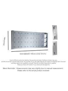 1 pieza Divisores ajustables para estantes de armario - Organizador expandible para armario, baño, almacenamiento de cocina - Instalación sin taladrar, fácil con almohadillas de viscosa incluidas - Sistema de partición versátil Artículos de cocina Accesorios de cocina Herramientas de cocina - Multicolor - Ver 10