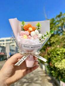 One Mini Artificial Flower, Comes With A Gift Bag, Perfect For Valentine's Day, Mother's Day, Or As A Souvenir. - Multicolor - View 11