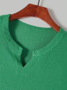 Manfinity Homme Men's Casual Versatile Everyday Wear Top, Holiday - Green - View 4