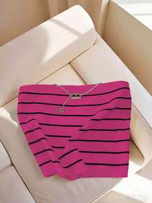 Everyssa Women's Striped Casual Versatile Daily Wear Tube Top - Multicolor - View 1