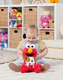 Spin Master Red Monster Character Plush Doll Holding Puppy, Soft Stuffed Character Plush With Cute Companion Dog Design, Decorative Plush Toy For Collection, Display Or Gift Idea - Multicolor - View 5