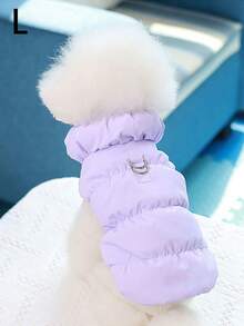 Dog Clothing - Autumn/Winter Style - Light Purple Pet Coat Jacket With Three Layers Of Thick Insulation. Better Than Teddy Bear For Yorkshire Terriers And Small To Medium-Sized Dogs For Winter. - Mauve Purple - View 11