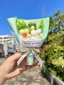 One Mini Artificial Flower, Comes With A Gift Bag, Perfect For Valentine's Day, Mother's Day, Or As A Souvenir. - Multicolor - View 12