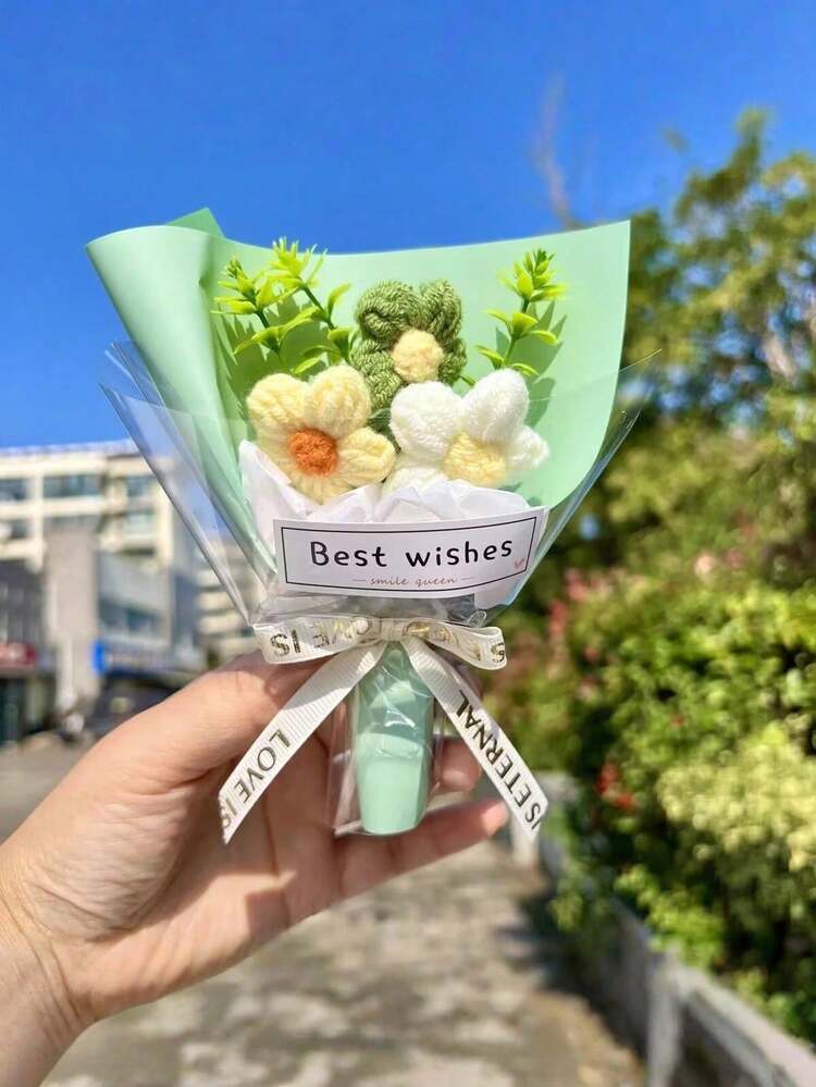 一朵迷你人造花，附赠礼品袋，非常适合作为情人节礼物、母亲节礼物或纪念品。 - 彩色 - 查看 12