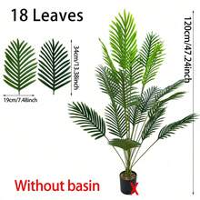 Large Artificial Palm Trees, Realistic Green Plants, Plastic Monstera, Large-Leaf Areca Palms, Tropical Cycas-Perfect For Home, Office, Parties, And Outdoor Decor - Green - View 8