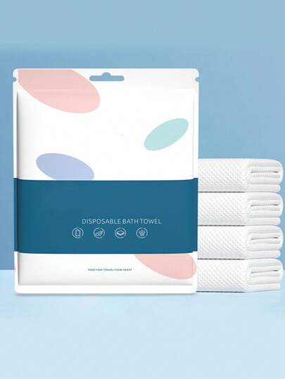 12/24PCs Packaging Disposable Bath Towel, Large Portable Bath Towel, Very Suitable For Travel, Beach, Shower, Swimming, Hiking And Camping.