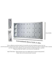 1 pieza Divisores ajustables para estantes de armario - Organizador expandible para armario, baño, almacenamiento de cocina - Instalación sin taladrar, fácil con almohadillas de viscosa incluidas - Sistema de partición versátil Artículos de cocina Accesorios de cocina Herramientas de cocina - Multicolor - Ver 19