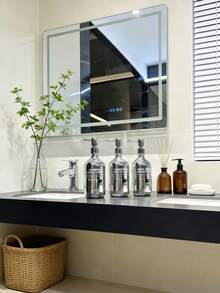 Haus Hana 1pc Silver Bathroom Dispenser Set, Suitable For Hotels And Shower Rooms, Includes Refillable Shampoo, Body Wash And Conditioner Pump Bottles. Easy To Refill, With Leak-Proof Pump Function, 500ml. Perfect For Use In Hotel, Home Bathrooms, Shower Walls Or Countertop Installations. Ideal Gift Choice For Hotel Managers And Bathroom Organizing Enthusiasts. - multicolor - View 6