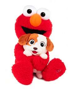Spin Master Red Monster Character Plush Doll Holding Puppy, Soft Stuffed Character Plush With Cute Companion Dog Design, Decorative Plush Toy For Collection, Display Or Gift Idea - Multicolor - View 12