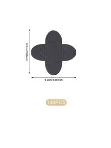 100pcs Black Chocolate Paper Wrapper Folded Flower Shape For Chocolate Candy Packaging Wedding Party Gift Bags - Multicolor - View 6