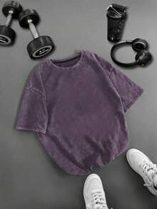 Gym Rark 男士大猩猩字母印花运动T恤 - 紫色 - 查看 2