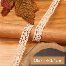 10M Cinta de encaje con borde de encaje, material de tela para decoración, manualidades DIY con ribete de encaje, Navidad Día de San Valentín - Multicolor - Ver 9