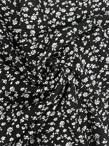 EMERY ROSE Plus Size Women Elastic Waist Ditsy Floral Loose Wide Leg Pants, Versatile - Multicolor - View 5