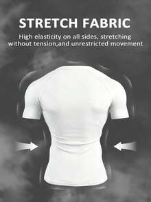 Gym Rark Men's Wing Print Slim Fit Short Sleeve Athletic T-Shirt - Black - View 4