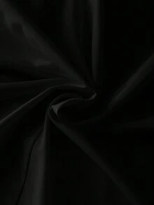 SHEIN LUNE CURVE 大码女式圆领纽扣衬衫，春夏款 - 黑色 - 查看 6